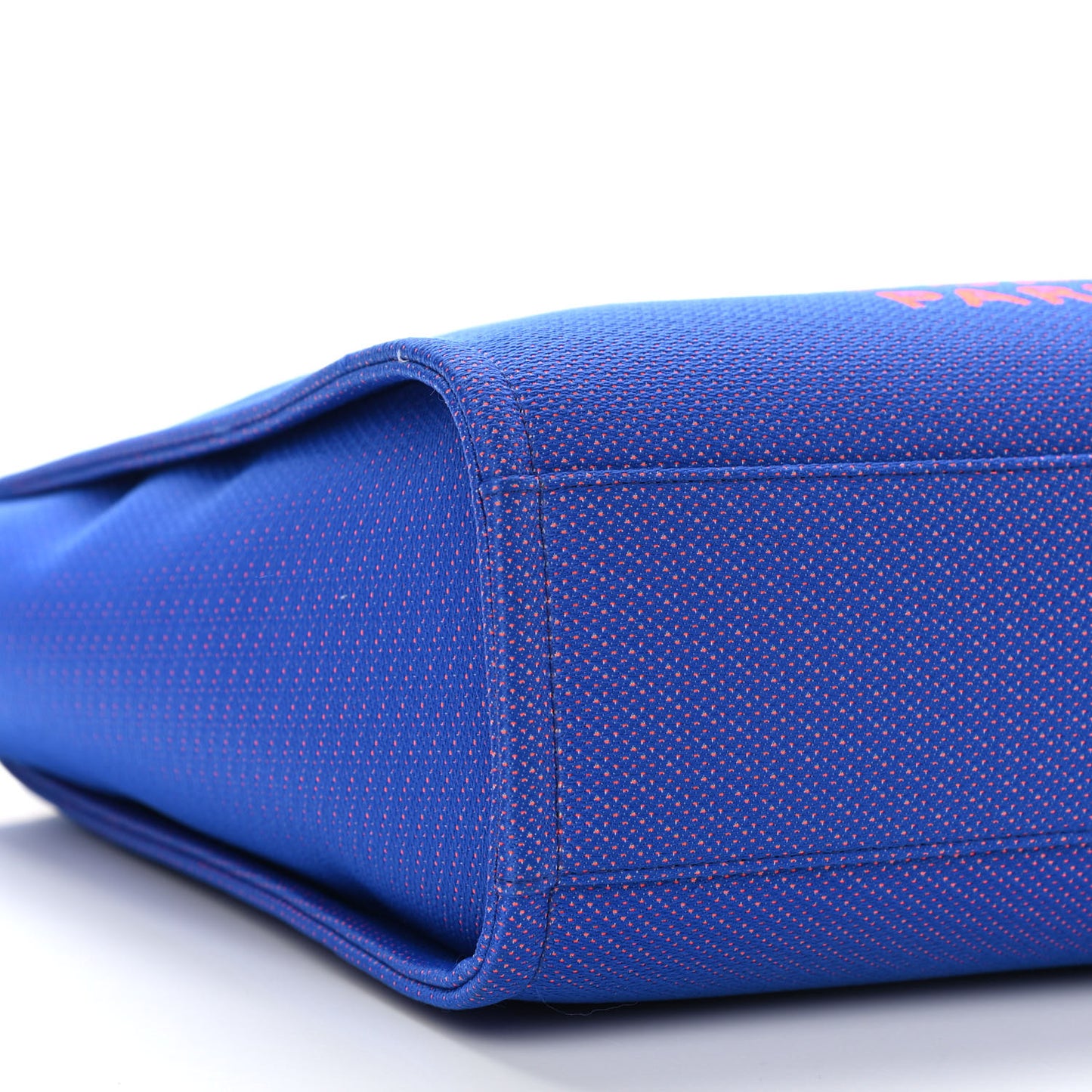 Mixed Fibers Mini Deauville Tote Blue Orange
