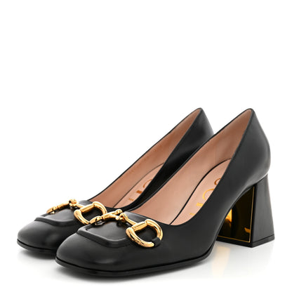Gucci Malaga Kid Horsebit 75mm Pumps 39 Black 4 of 10