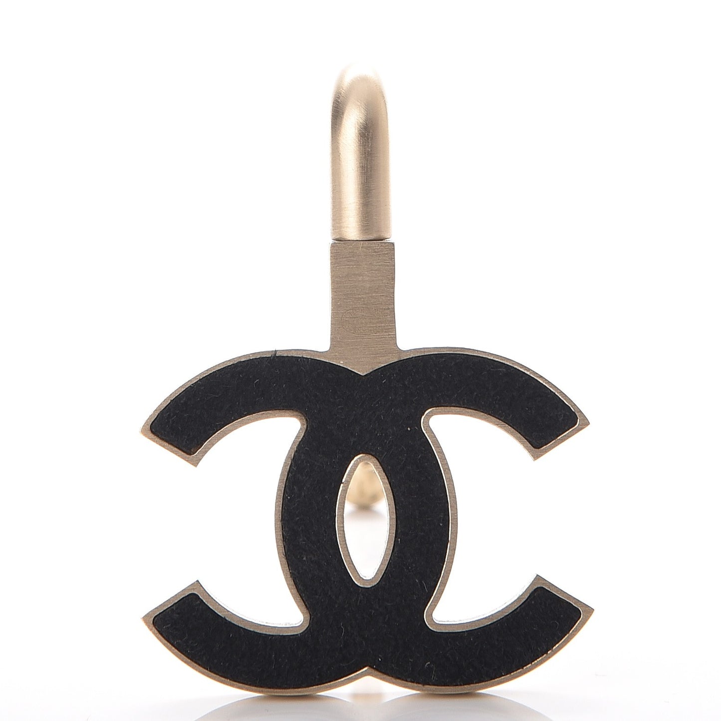 Baguette Crystal CC Purse Hook Gold