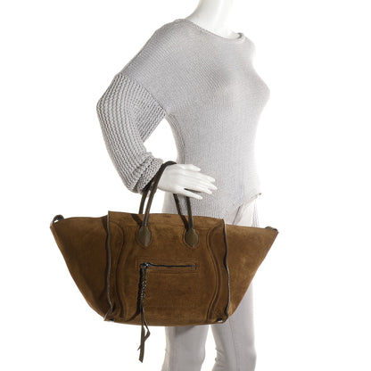 Celine Suede Medium Phantom Luggage Olive 2 of 8