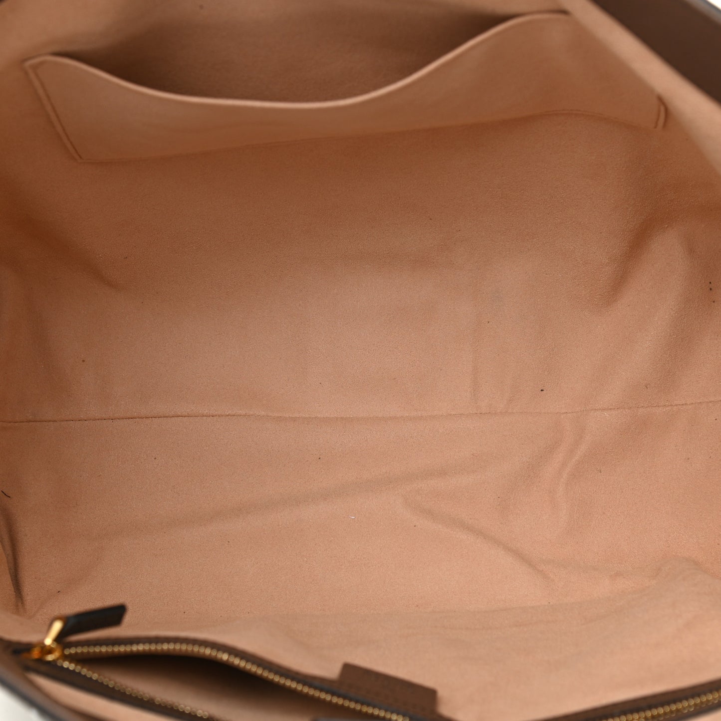 GG Supreme Monogram Textured Calfskin Web Medium Ophidia Shopping Tote Beige Ebony New Acero
