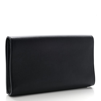Saint Laurent Calfskin Monogram Large Belle De Jour Clutch Black 2 of 5