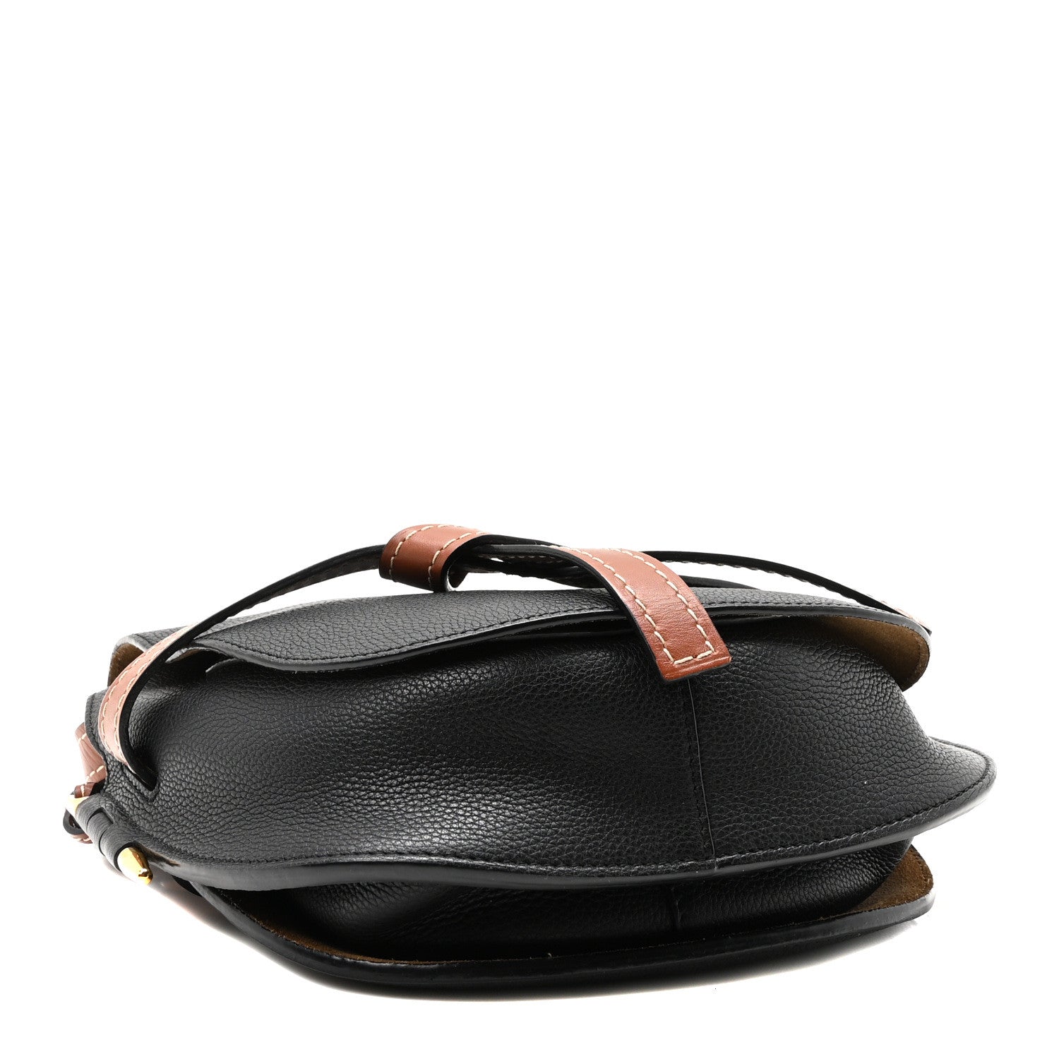 Loewe Grained Calfskin Small Gate Crossbody Bag Pecan Black 4 of 9