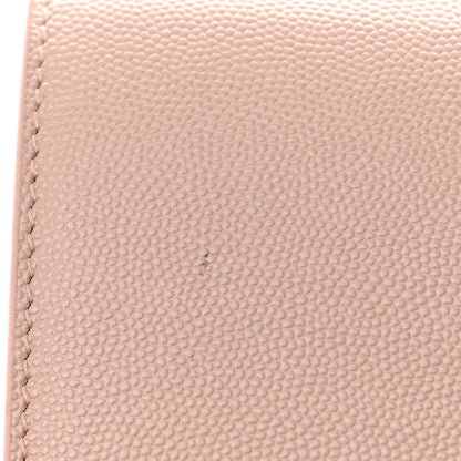 Saint Laurent Grain De Poudre Medium Classic Monogram Kate Tassel Satchel Pale Blush 11 of 11