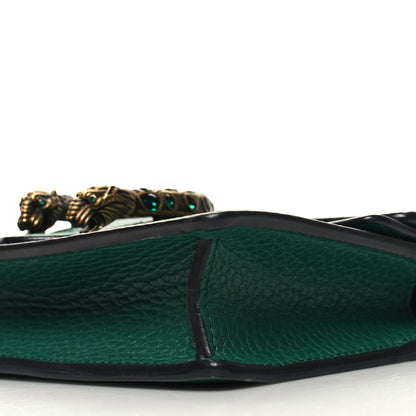 Gucci Dollar Calfskin Crystal Super Mini Dionysus Shoulder Bag Emerald 9 of 10