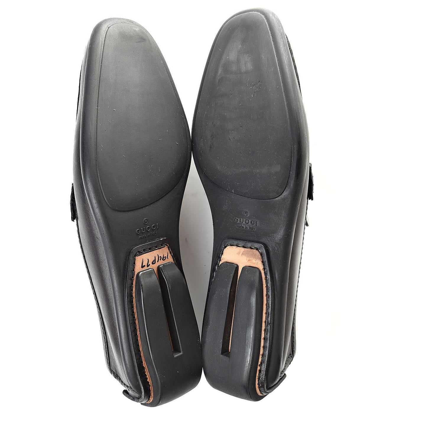 Calfskin Mens Horsebit Driver Loafers 8 Black