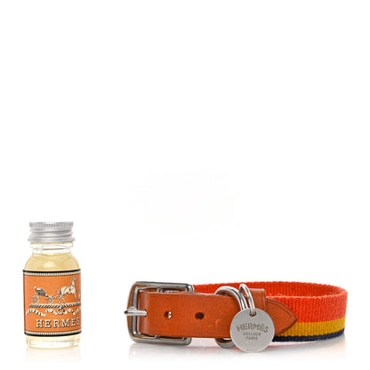 Hermes Toile Natural Bridle Robocar II Dog Collar M Dark Irish 1 of 7
