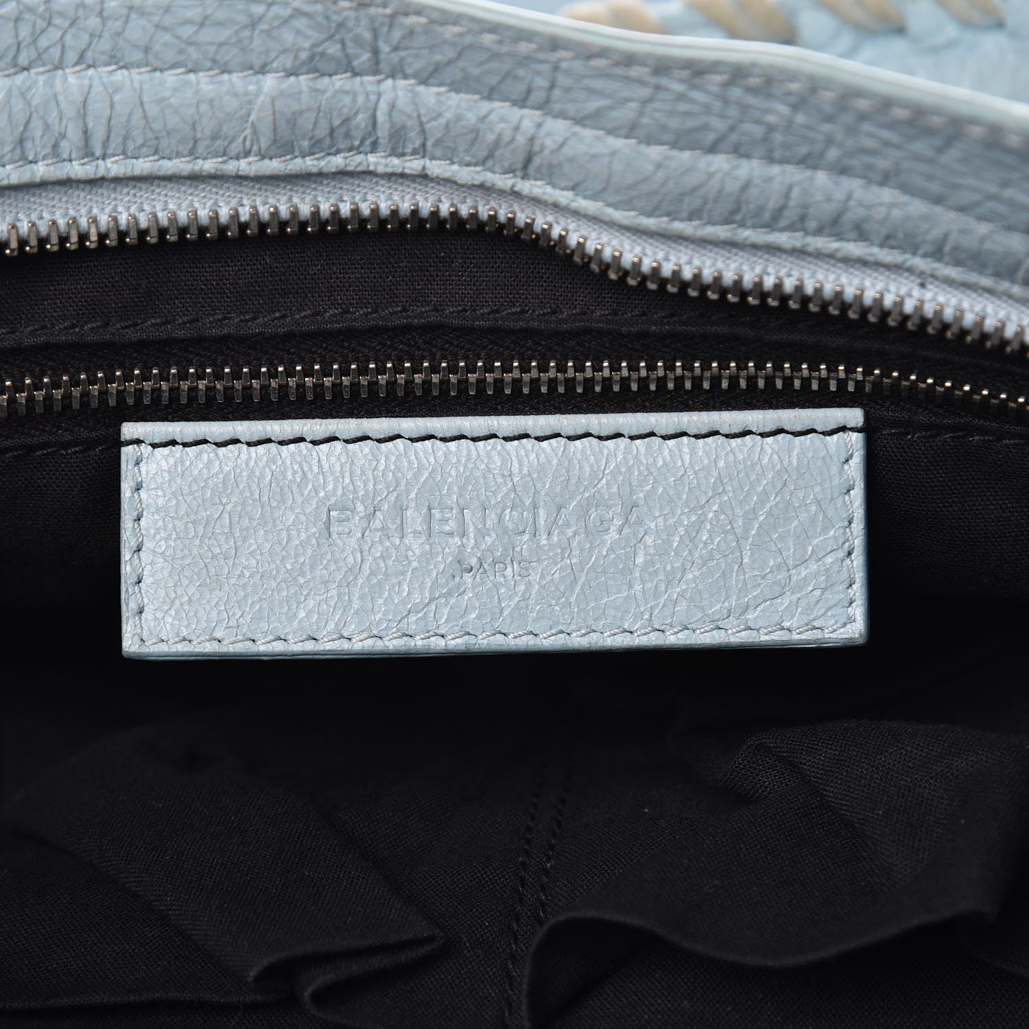 Balenciaga Agneau Giant 12 Silver Hardware City Bleu Dragee 6 of 13