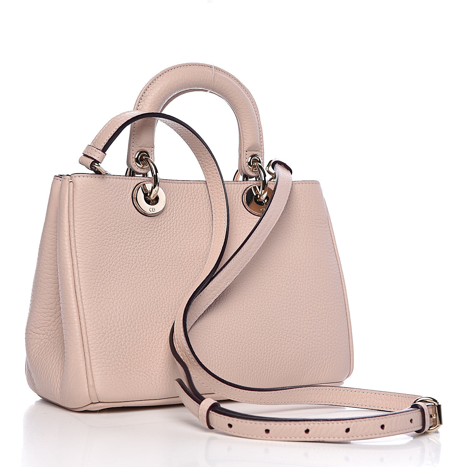 Christian Dior Calfskin Mini Diorissimo Tote Pink 3 of 9