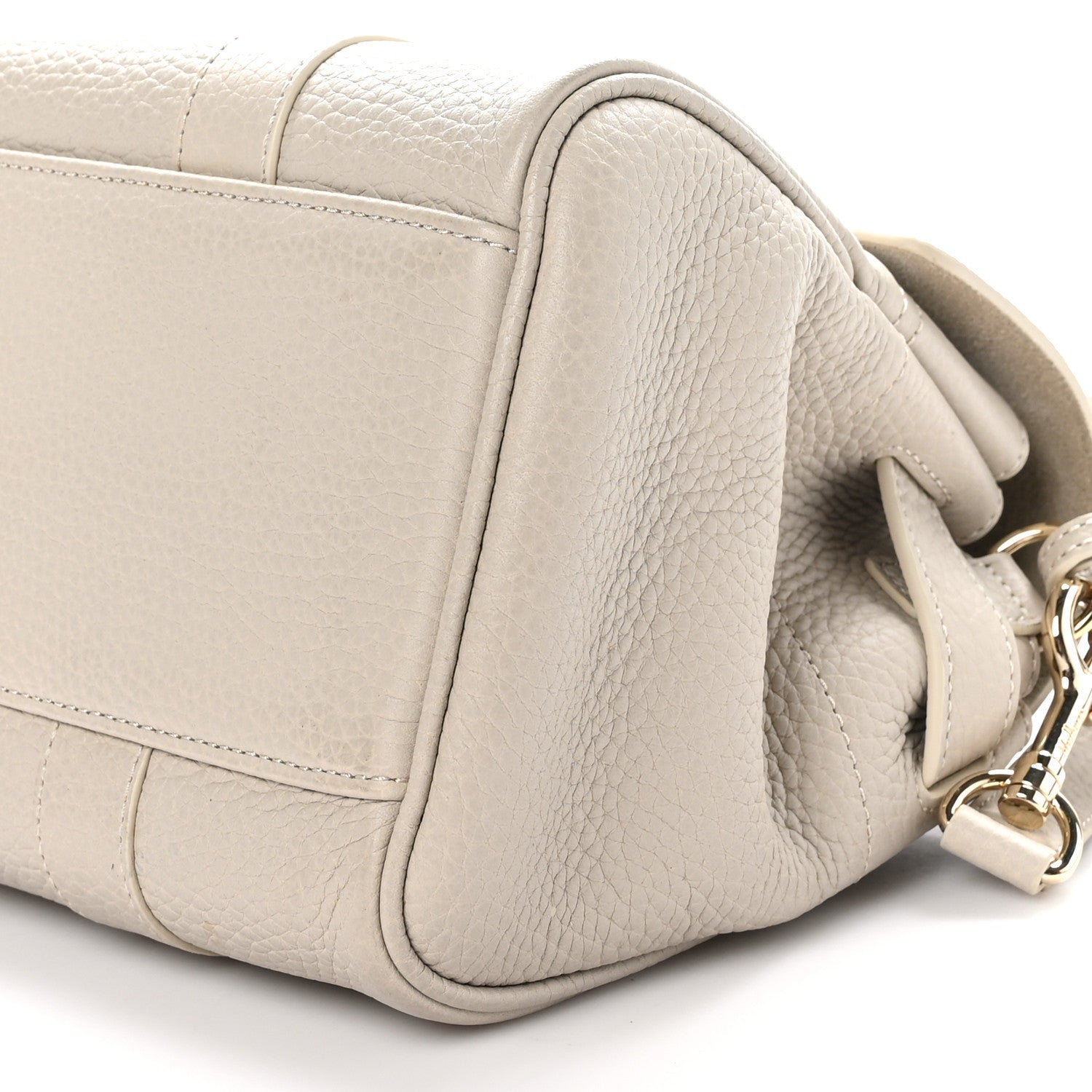 Mulberry Heavy Grain Small Bayswater Satchel Chalk 9 of 9