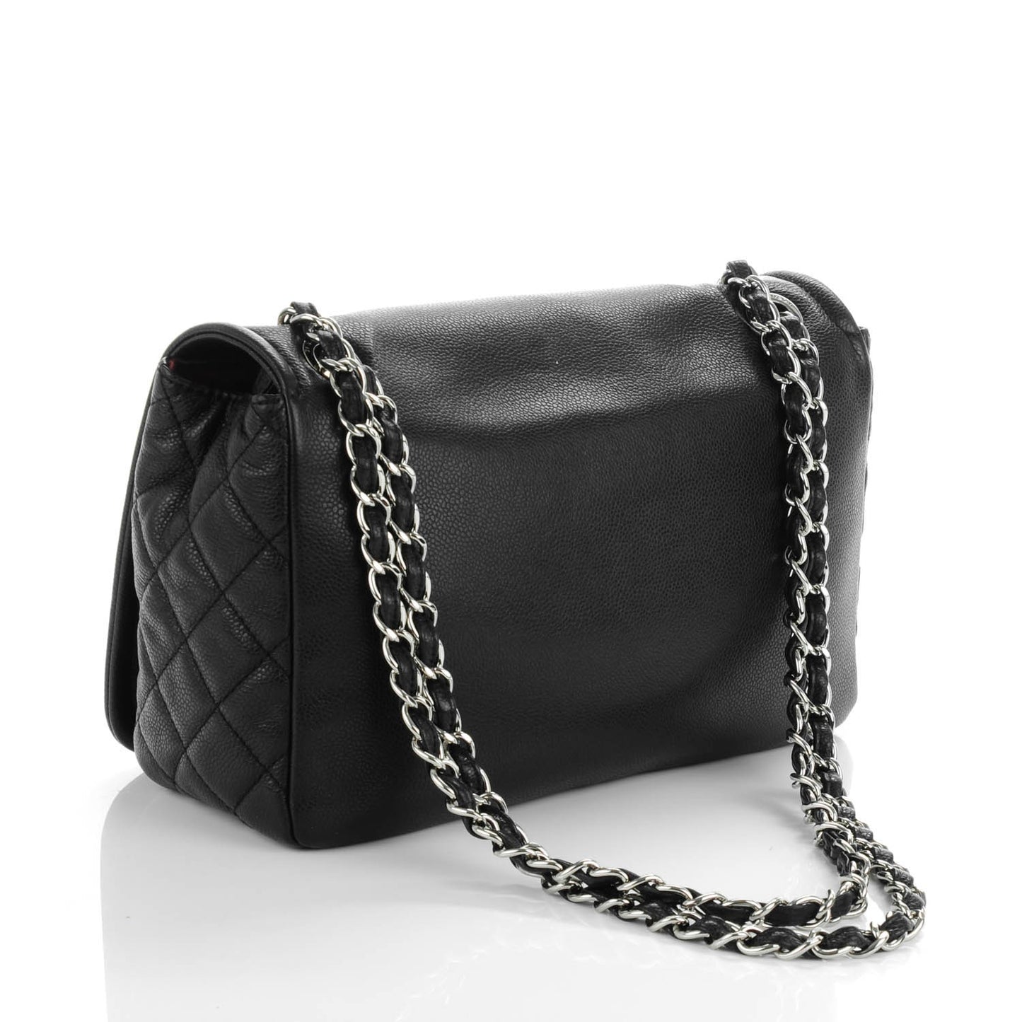 Caviar Large Timeless CC Flap Black