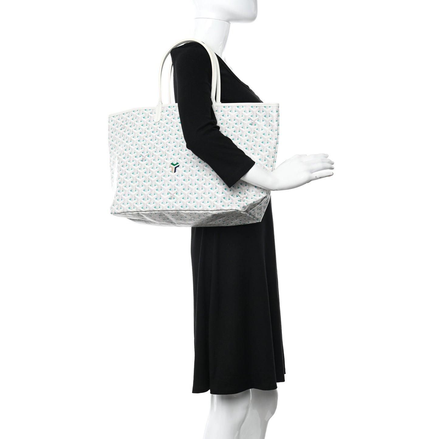 Goyardine Saint Louis Claire Voie PM White Opaline
