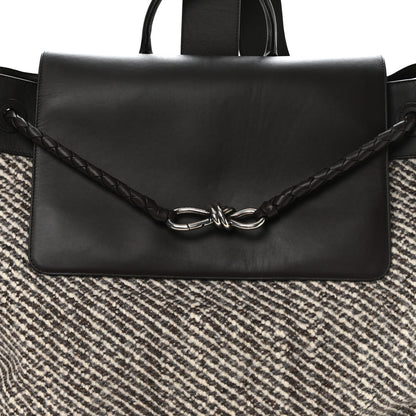 Bottega Veneta Wool Calfskin Large Andiamo Backpack  Ecru Brown 7 of 9