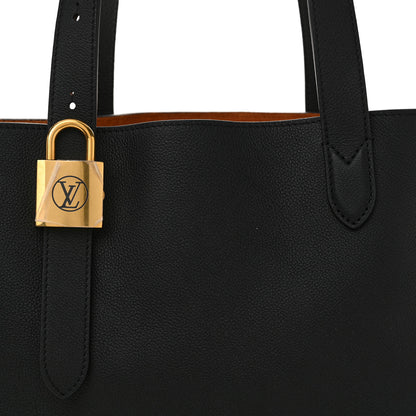 Louis Vuitton Grained Calfskin Low Key Cabas MM Black 8 of 11