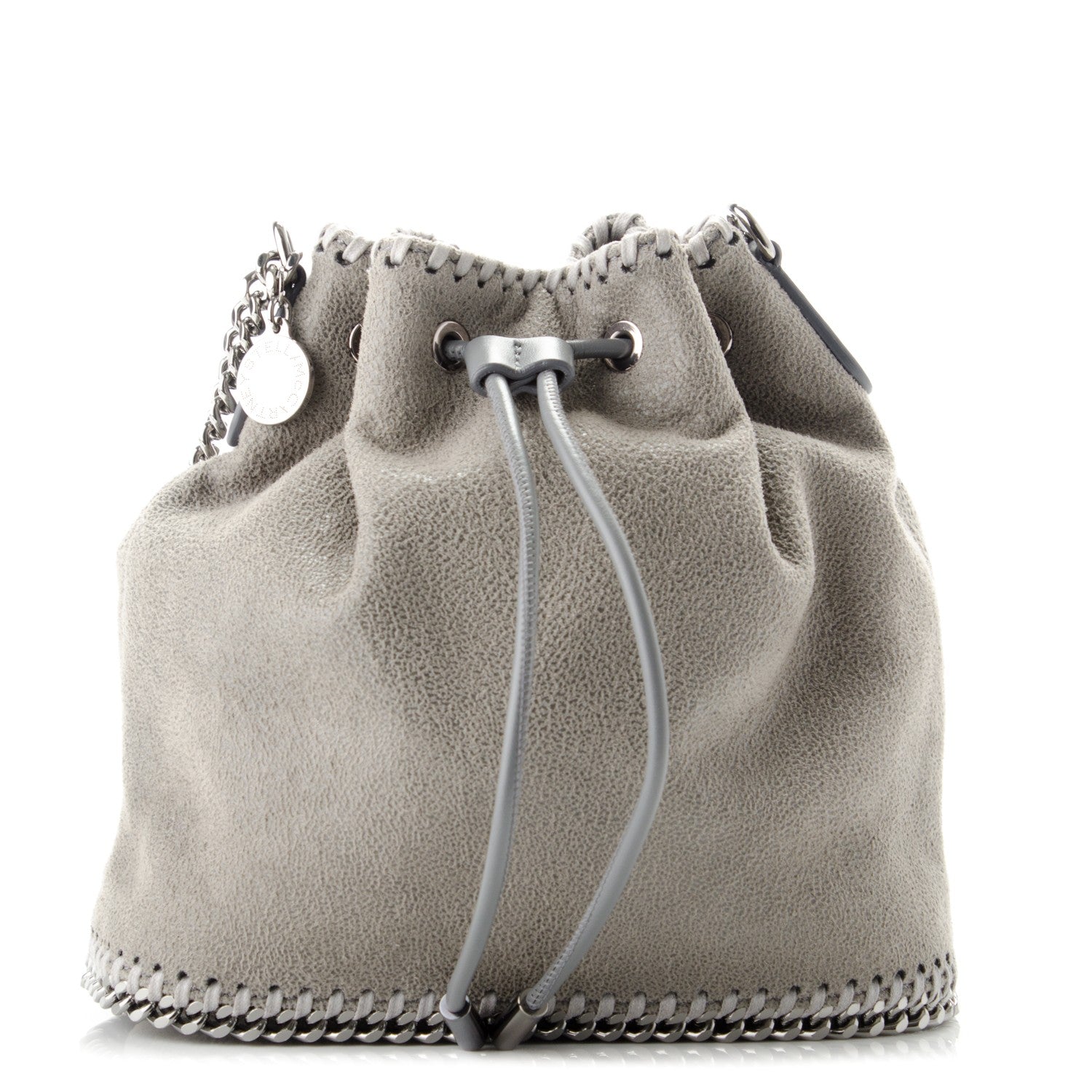 Stella McCartney Shaggy Deer Mini Bucket Falabella Bag Grey 1 of 6
