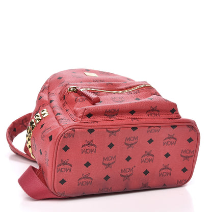 MCM Visetos Small Side Stud Stark Backpack Corail 3 of 16
