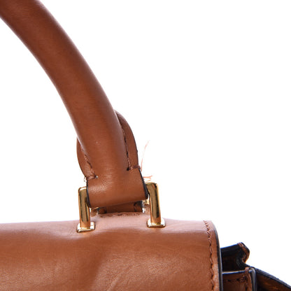 Celine Natural Calfskin Suede Medium Trapeze Tan 7 of 12