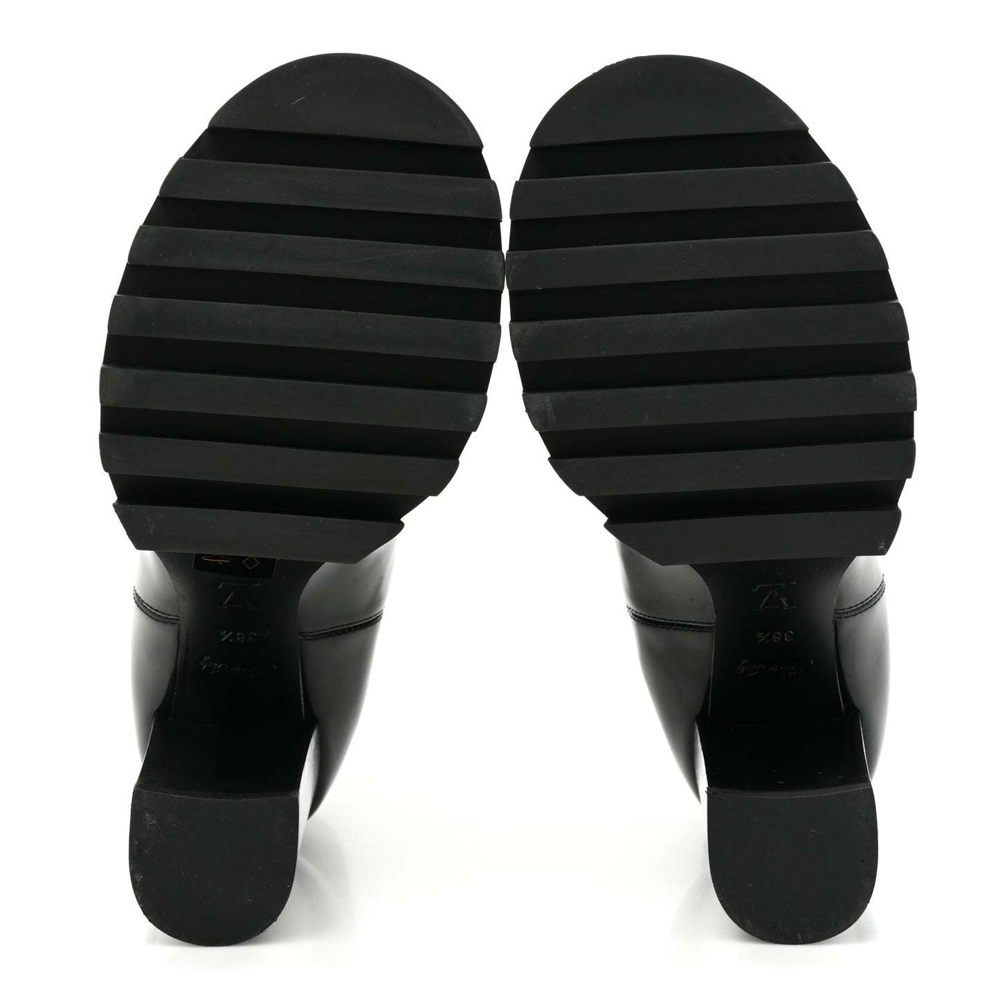 Patent Nano Monogram Ankle Star Trail Boots 38.5 Black