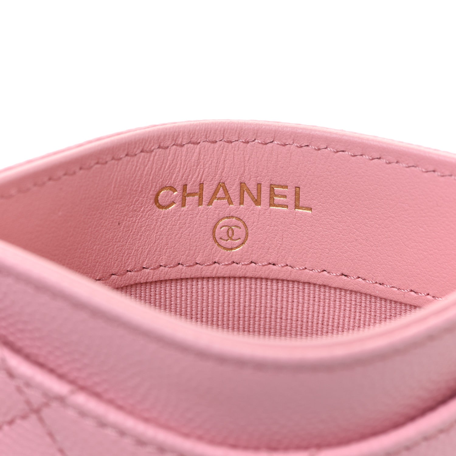 Chanel Caviar Quilted Card Holder Light Pink 6 of 9