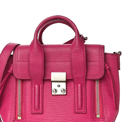 3.1 Phillip Lim Textured Calfskin Mini Pashli Satchel Fuschia 7 of 34