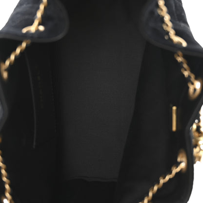 Chanel Suede Quilted Small Chanel 25 Handbag Black 5 of 11