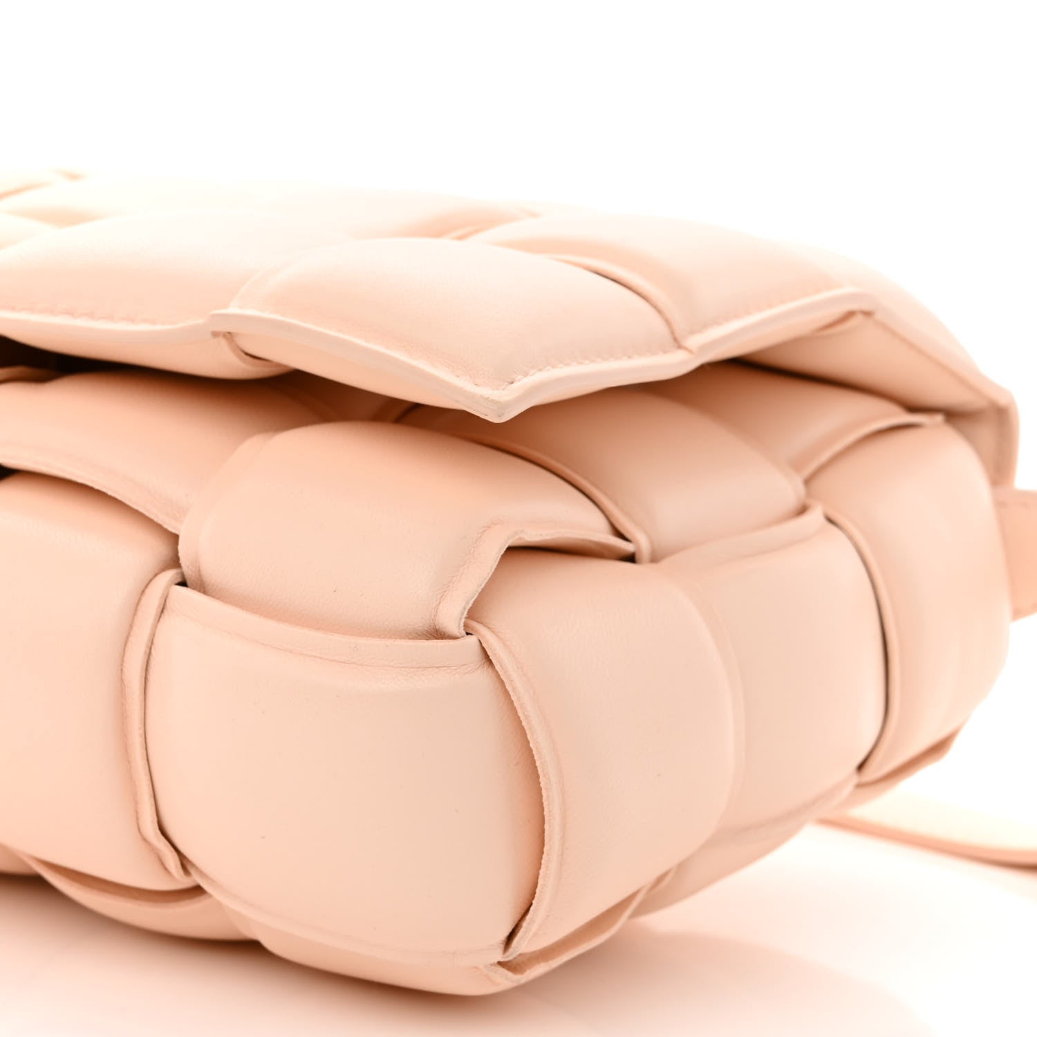 Bottega Veneta Nappa Maxi Intreccio Padded Cassette Crossbody Bag Melon Washed 10 of 12