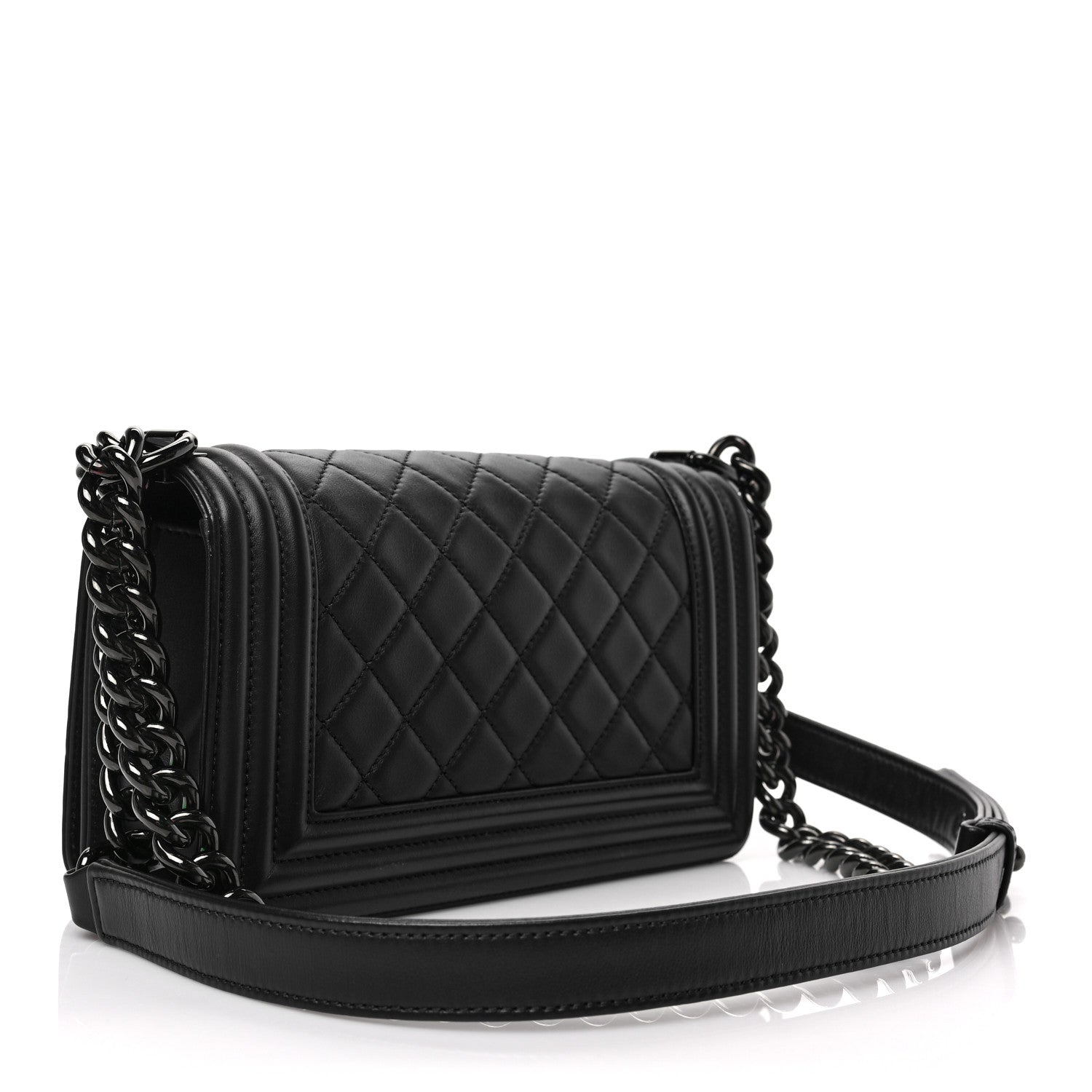 Chanel Calfskin Quilted Small Boy Flap So Black 3 of 7