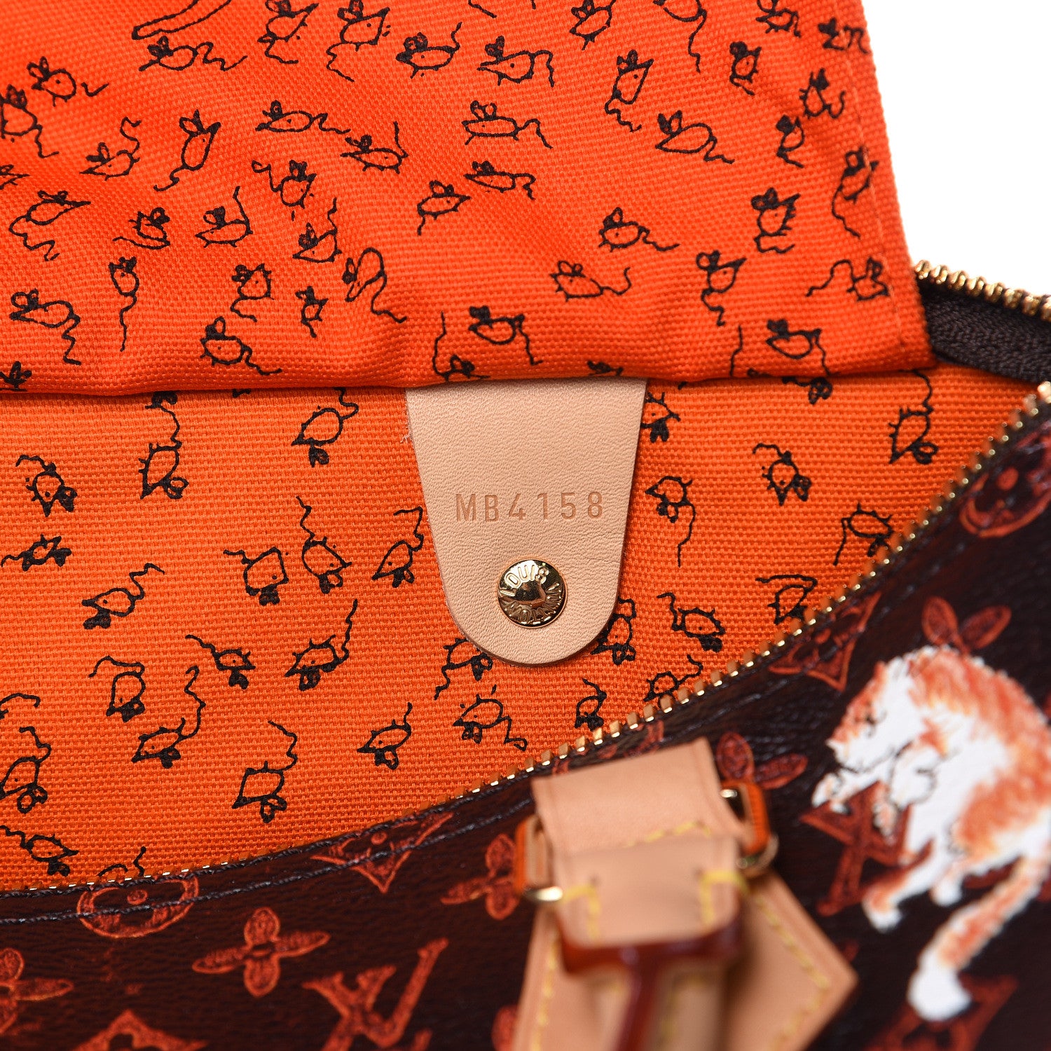 Louis Vuitton Catogram Speedy Bandouliere 30 Marron 9 of 9