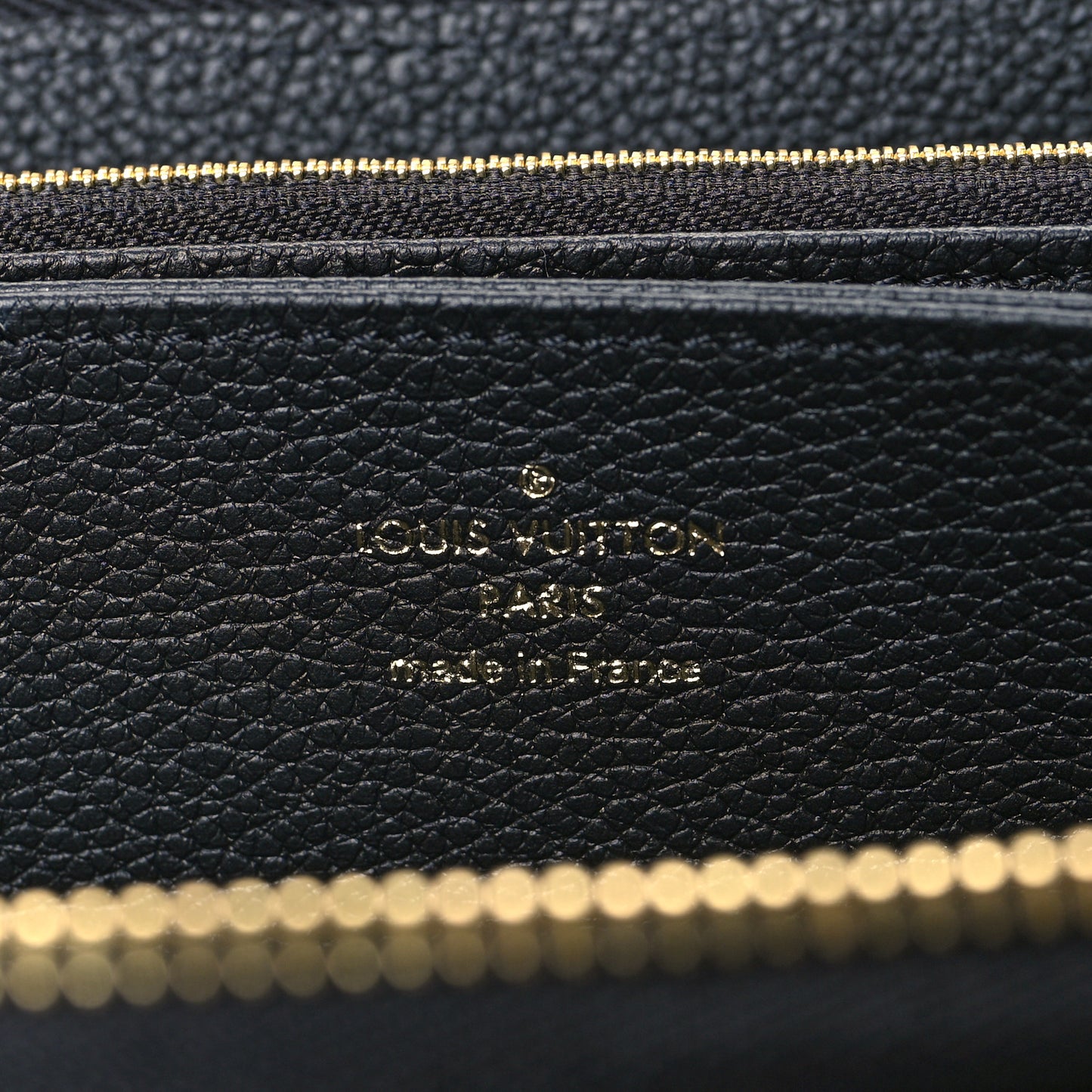 Empreinte Monogram Giant Zippy Wallet Black Beige