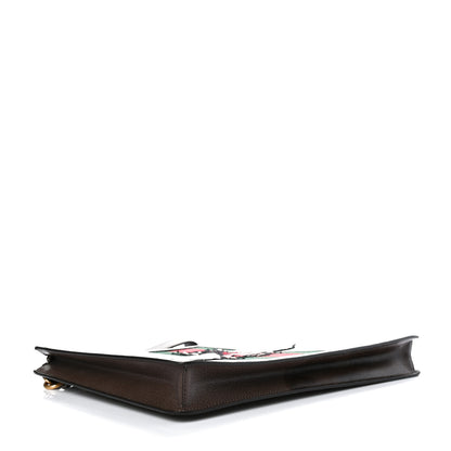 Gucci GG Supreme Monogram Web Animalier Bee Embroidered Medium Documents Holder Beige New Acero 4 of 7