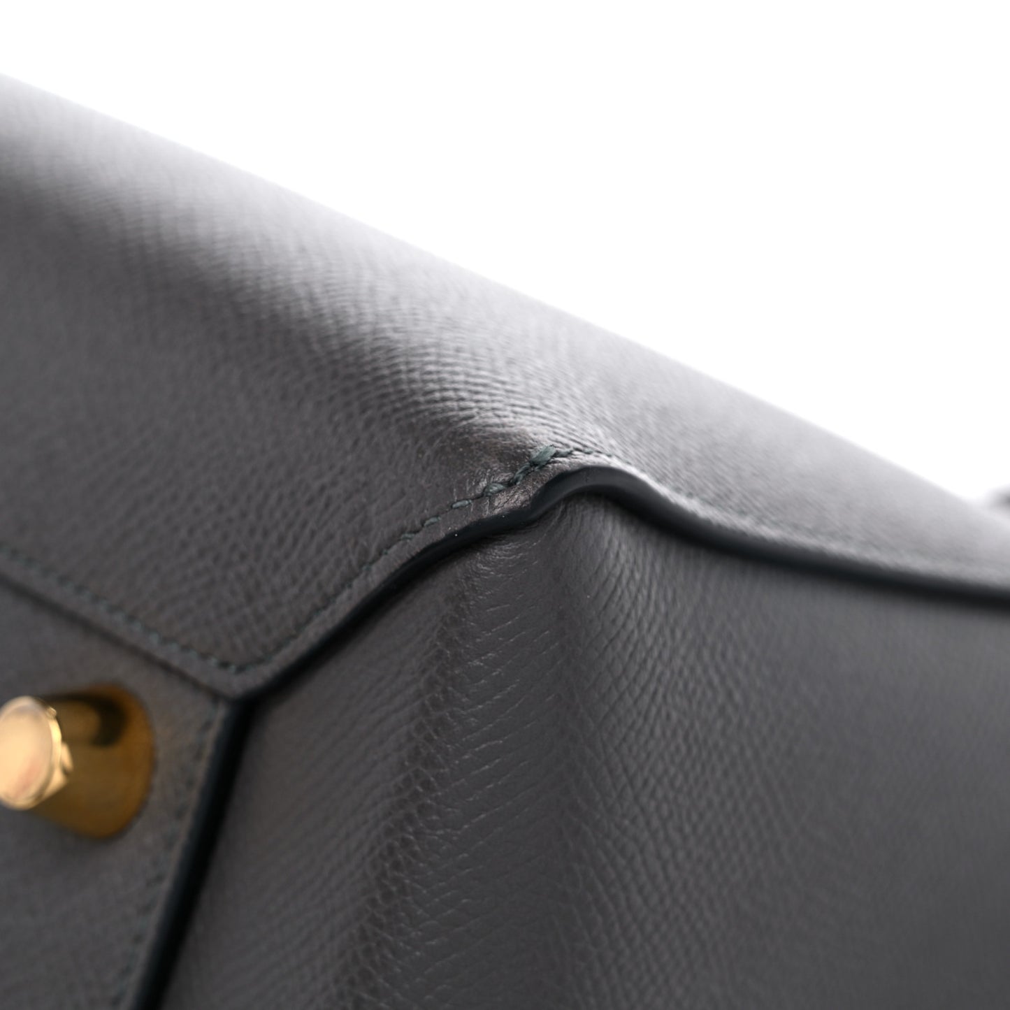 Grained Calfskin Mini Belt Bag Grey