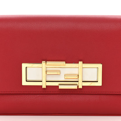 Fendi Vitello Dolce Bi-Color 3Baguette Shoulder Bag Mattone White 9 of 16
