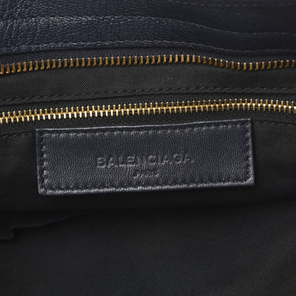 Balenciaga Chevre Gold Metallic Edge Hardware City Bleu Nuit Dark Sea 7 of 12