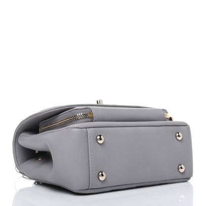 Chanel Caviar Quilted Small Business Affinity Flap Grey 4 of 13