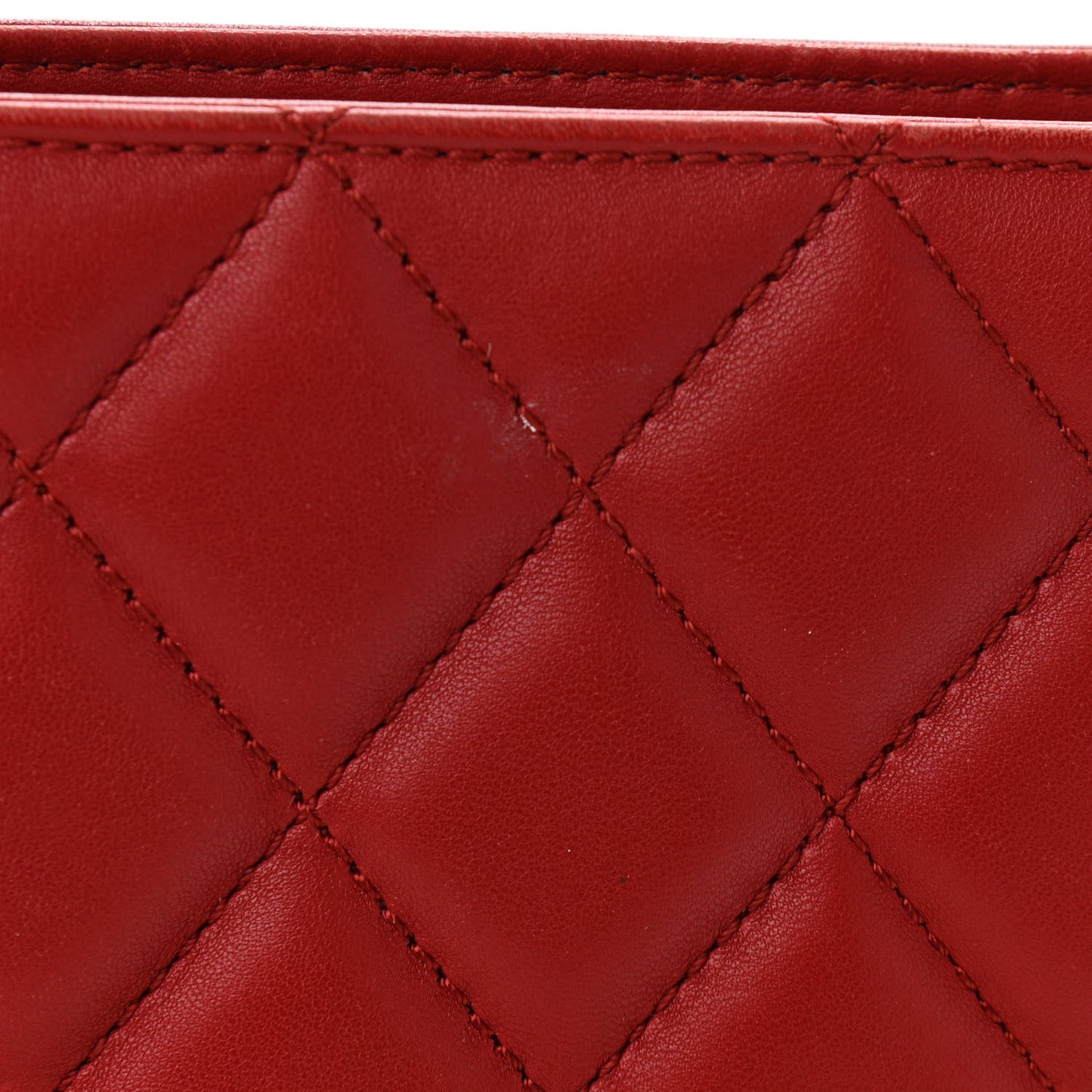Lambskin Quilted Small Urban Delight Tote Red