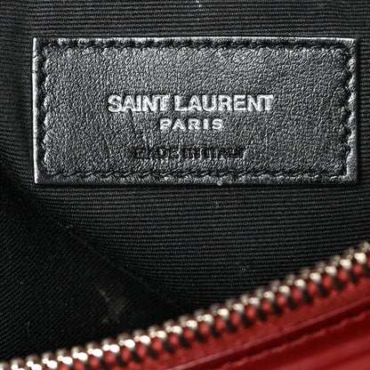 Saint Laurent Calfskin Y Quilted Monogram Medium Loulou Chain Satchel Palissandre 7 of 11