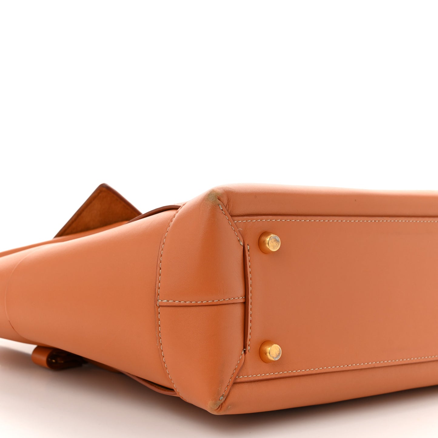 French Calfskin Maxi Intrecciato Medium Arco Caramel