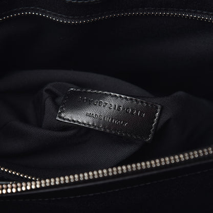 Saint Laurent Calfskin Y Quilted Monogram Large Loulou Chain Satchel Black 8 of 11