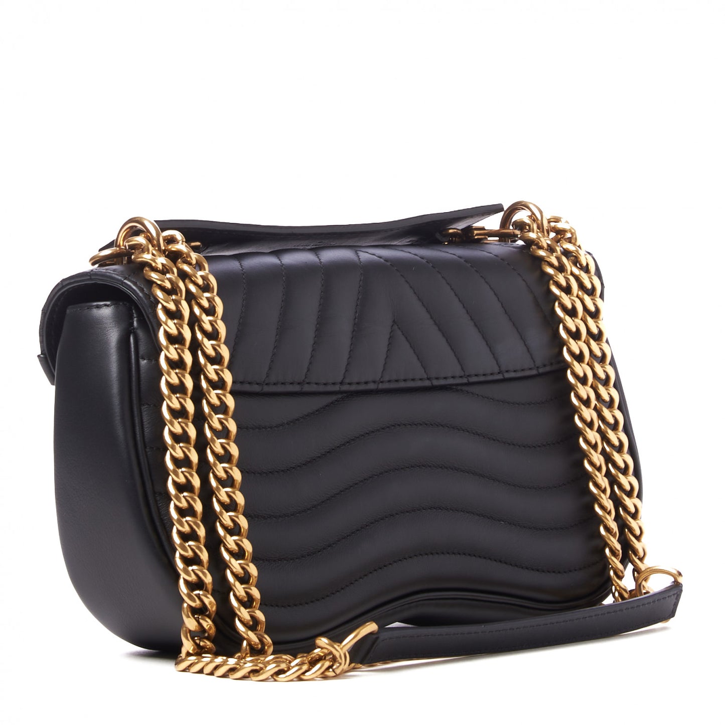 Calfskin New Wave Chain MM Black