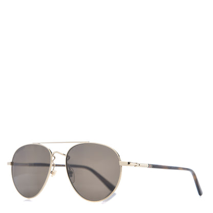 Gucci Acetate Aviator Sunglasses GG0388S Gold 1 of 8