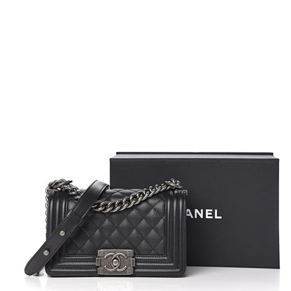Chanel Caviar Quilted Small Boy Flap Black 11 of 11
