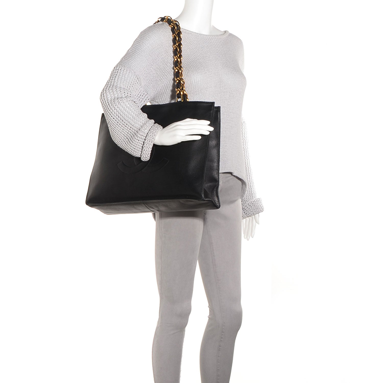 Chanel Lambskin Jumbo Shoulder Bag Black 2 of 8