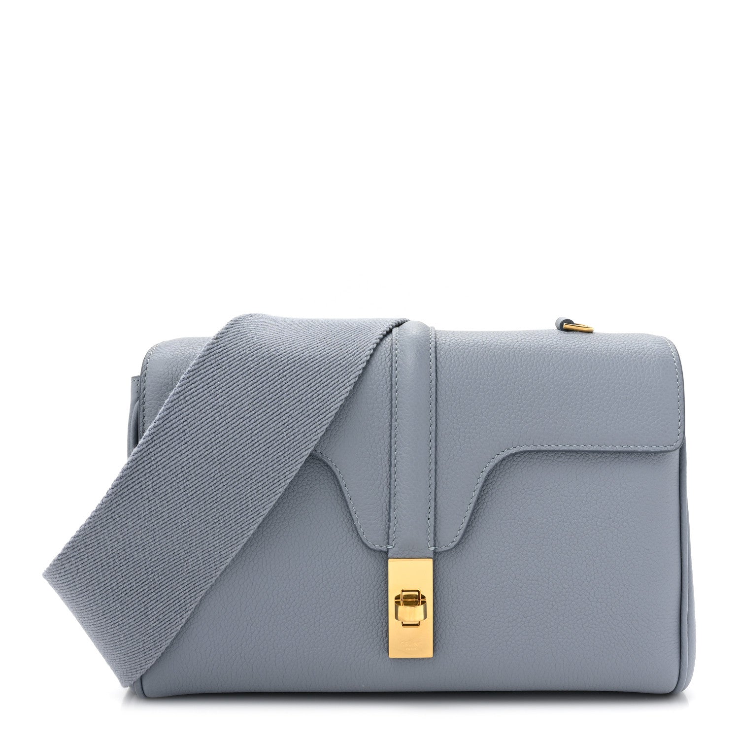 Celine Smooth Calfskin Teen Soft 16 Shoulder Bag Arctic Blue 1 of 11