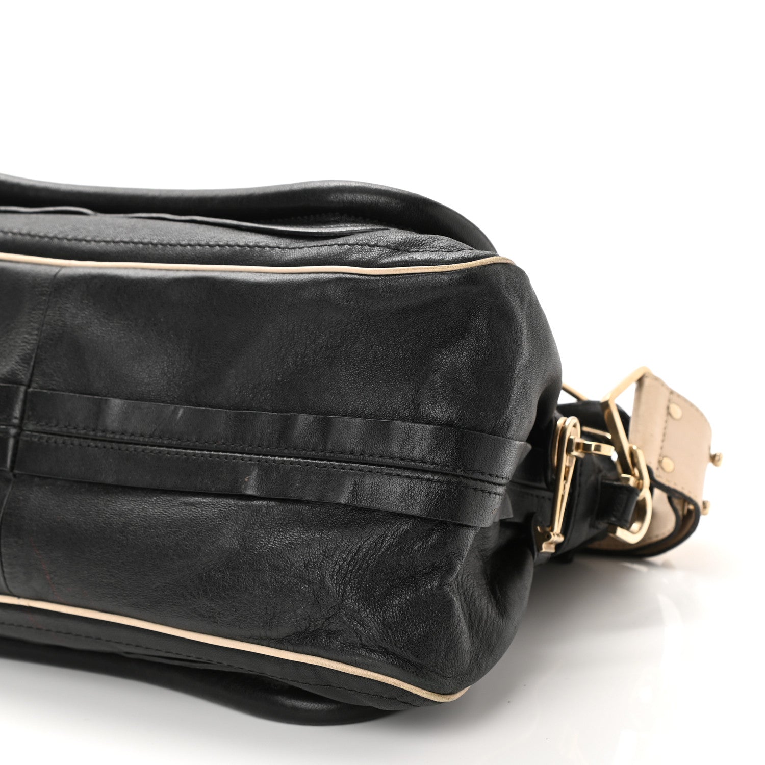 Chloe Calfskin Medium Military Paraty Black 9 of 18