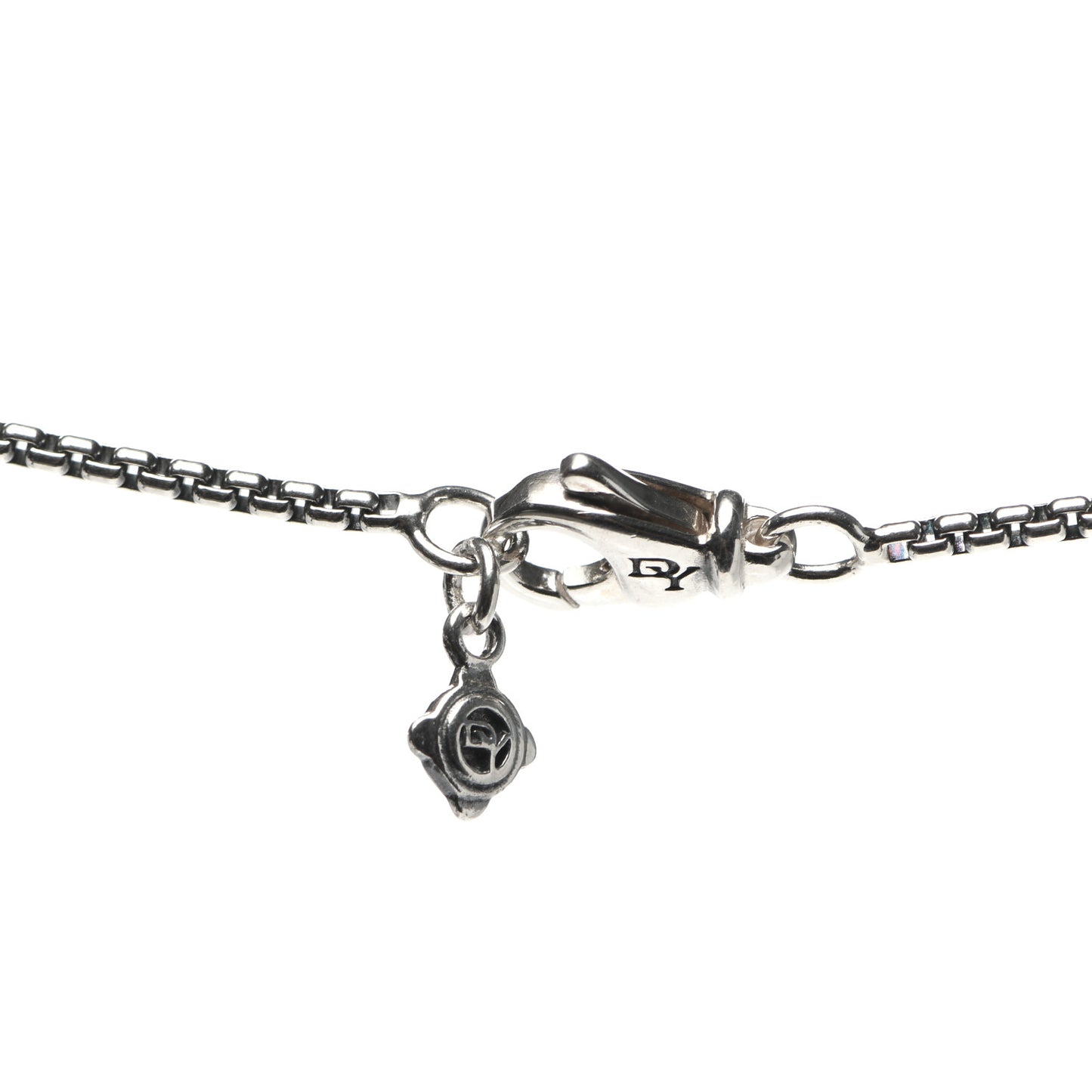 Sterling Silver Diamond Petite X Heart Necklace