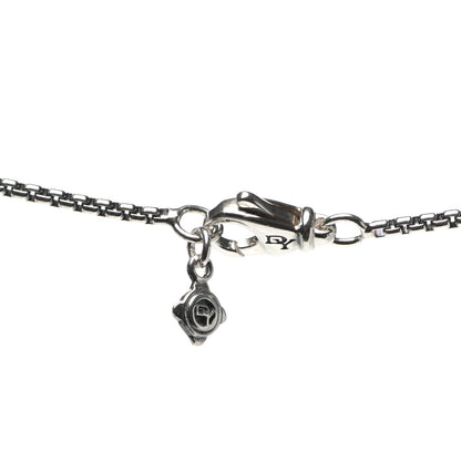 David Yurman Sterling Silver Diamond Petite X Heart Necklace 4 of 5