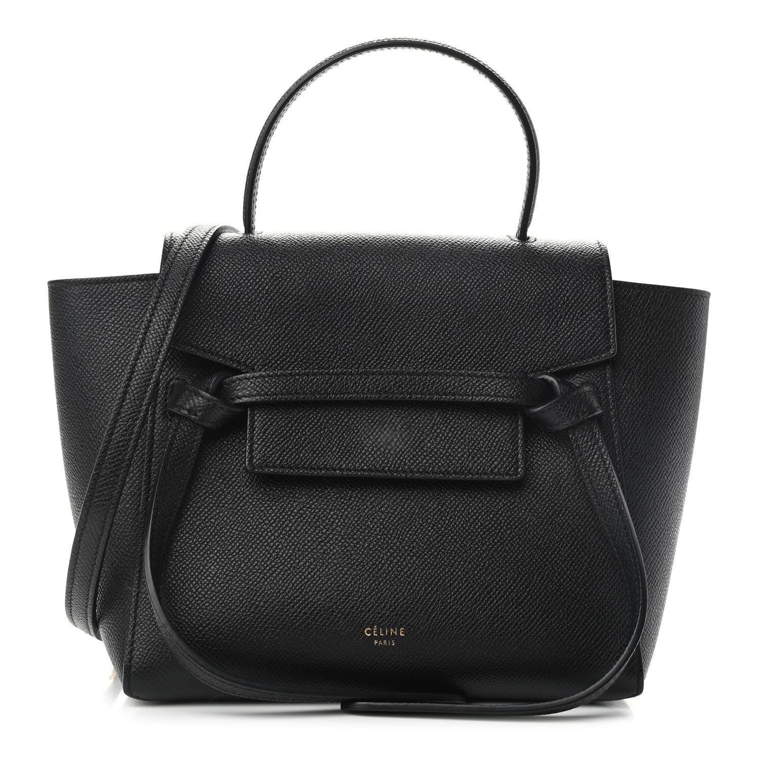 Celine Grained Calfskin Nano Belt Bag Black 1 of 10