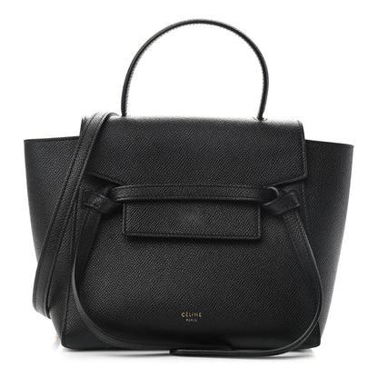 Celine Grained Calfskin Nano Belt Bag Black 1 of 10