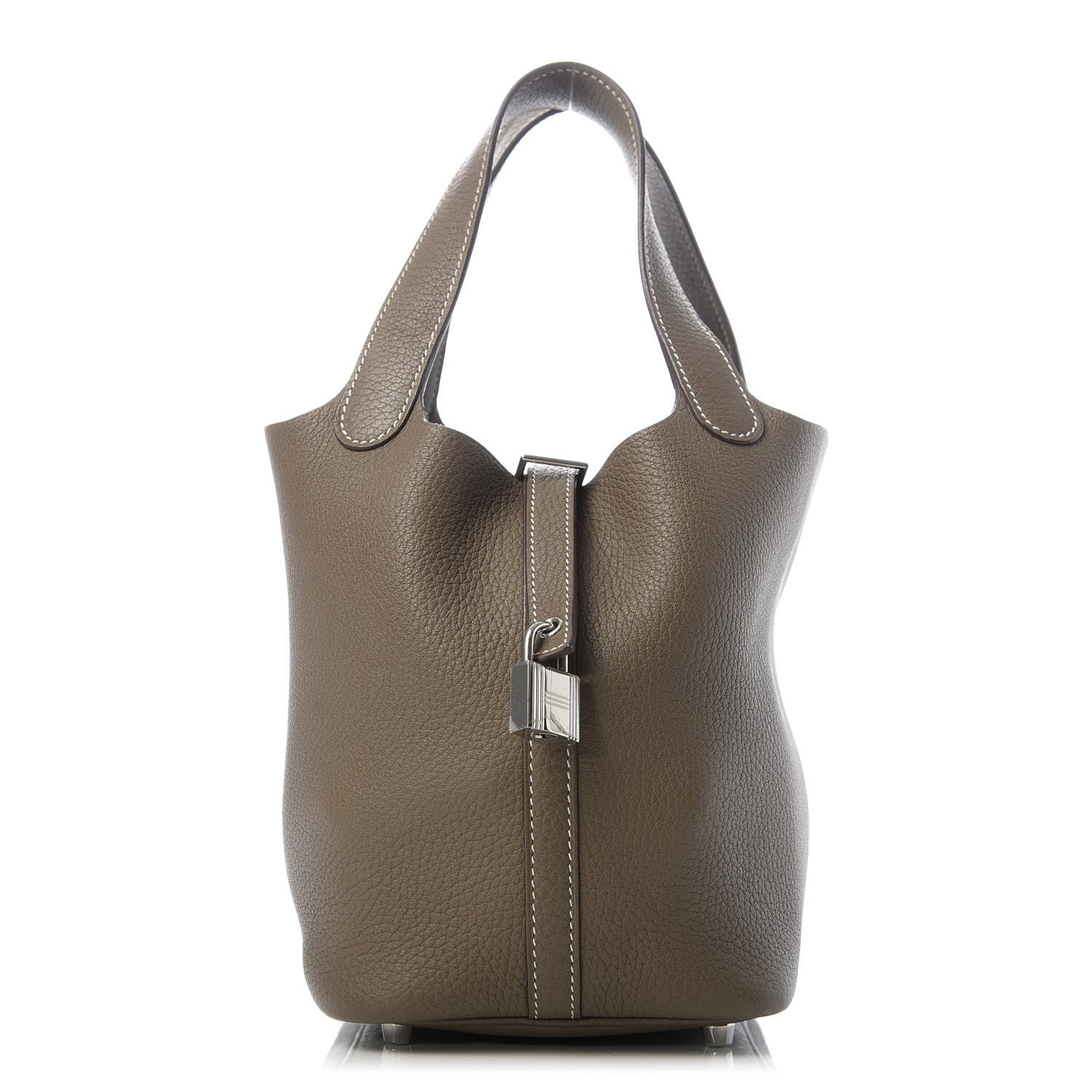 Hermes Taurillon Clemence Picotin Lock 18 PM Etoupe 1 of 10