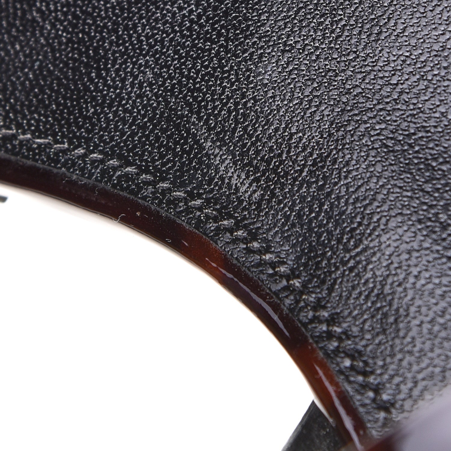Saint Laurent Patent Calfskin Nu Pied 05 Slide Sandals 35 Tortoise 6 of 9